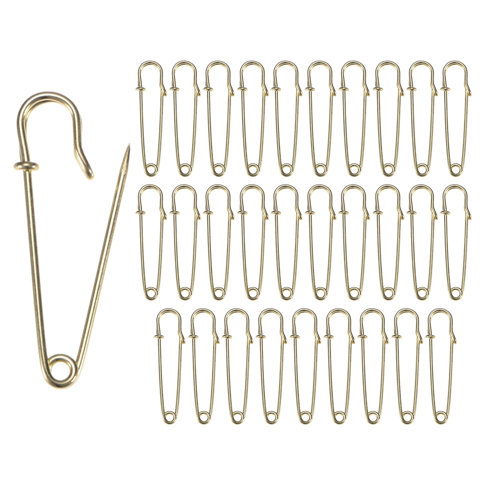 Uxcell 30-Pack Alfileres de Seguridad Grandes, 2