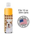 thumbnail image 4 of Clumber Spaniel Fall Leaves Portrait Ultra Hugger for slim cans, 4 of 6