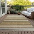 thumbnail image 6 of Addison Rugs Chantille Indoor/Outdoor Transitional Stripes Chocolate Washable Rectangle Rug, 2'6" x 3'10", 6 of 6