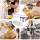 thumbnail image 4 of Triturador de patatas de acero inoxidable con 3 discos intercambiables, exprimidor de patatas para frutas, verduras TUNC Sencillez, 4 of 5