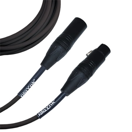 Black Male To Female XLR Microphone Cable - 10 Ft Long