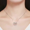 thumbnail image 3 of Collar de plata con colgante de corazón infinito shaofei de circonita cúbica, 3 of 5