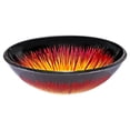 thumbnail image 1 of Bol d'Évier en Verre Trempé Rond - Orange & Rouge, 1 of 1