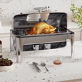 thumbnail image 1 of GloryStar 9QT Commercial Chafing Dish Set,Stainless Steel Roll Top Buffet Server with Full Size Pan for Catering, 1 of 8