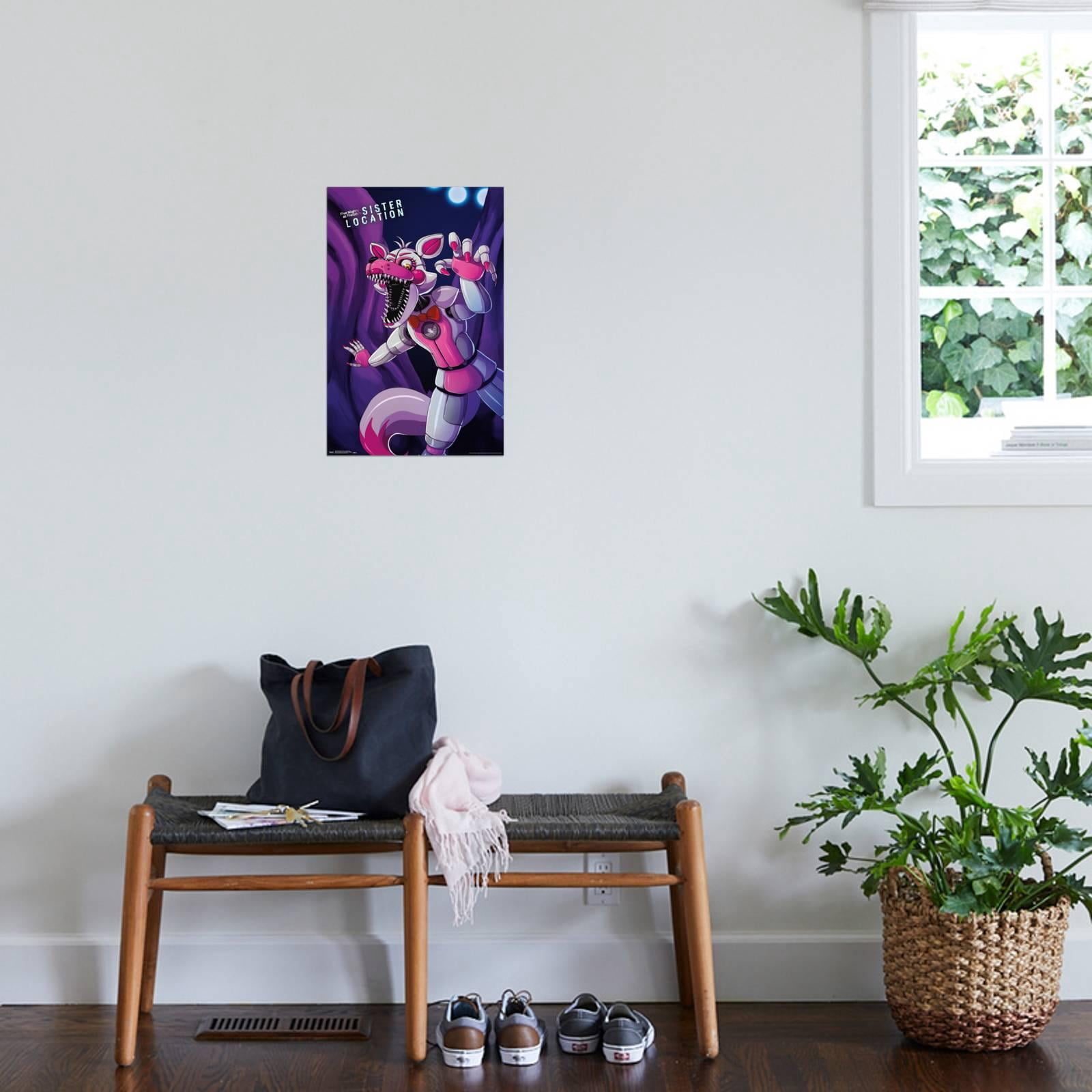 Five Nights at Freddy's: Sister Location - Funtime Foxy Canvas Wall Poster, 14.725" x 22.375"