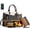 Black Brown, variant on Lunch Tote Bag for Women 2 in 1 Laptop Work Bag with Lunch Insulated Compartment and Purse Combo PU Leather 15.6 Inch Crossbody and Bag for Daily, Office, Picnic Black | Leather