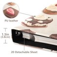 thumbnail image 3 of FORMRS 3 Ring Photo Album 4"x6" Self Adhesive Large Capacity PU Leather Cover, Cute Chocolate Cakes, 3 of 7