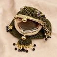 thumbnail image 6 of Tdxkok Vintage Curved Coin Purse Soft Fabric Mini Wallet with Clasp Chain Portable Change Pouch for Cards Keys Daily Use 16*8*2CM D, 6 of 6