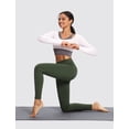 thumbnail image 7 of BALEAF Winter Clothing for Women Leggings Fleece Lined Tights Thermal Warm Thick Yoga Pants Cold Weather Gear Army Green S, 7 of 7