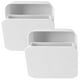 thumbnail image 2 of Organizador de pared de 2 piezas, caja de almacenamiento de pared de plástico tipo concha, caja multifuncional sin perforaciones, 2 of 6