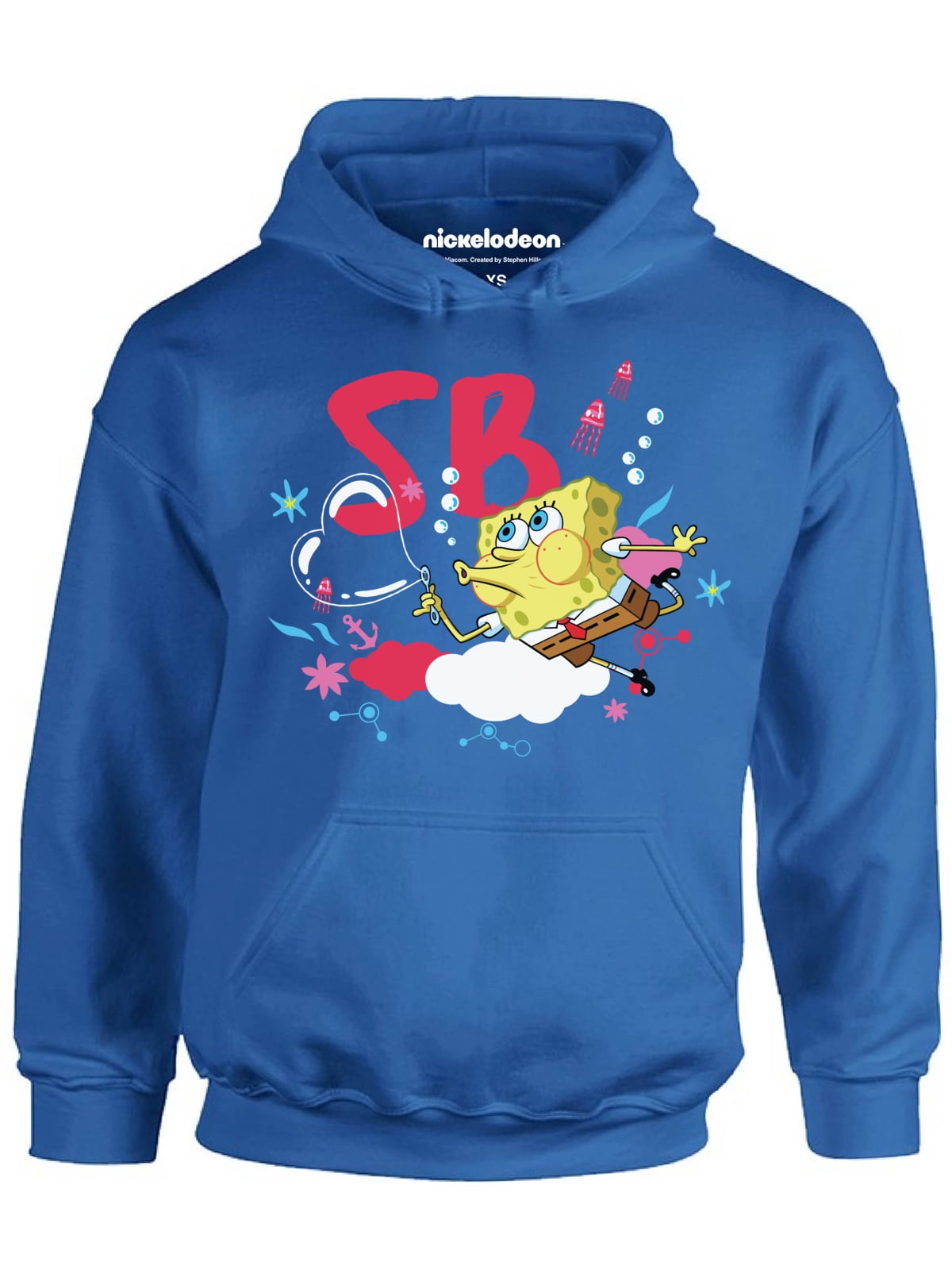 SpongeBob Hoodie Unisex Bubbles Hooded Sweatshirt SpongeBob
