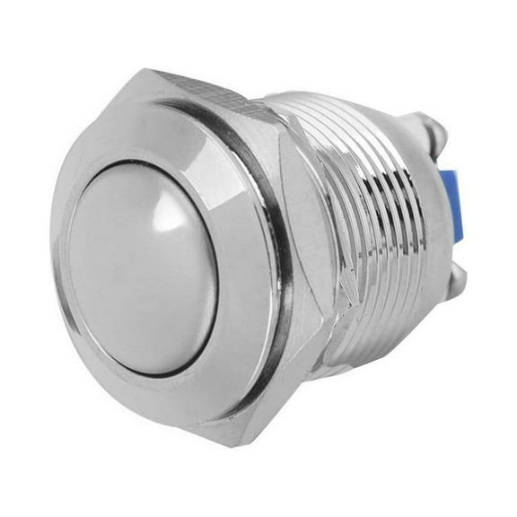 19mm Water Proof Starter Switch Boat Horn Momentary Push Button Stainless Steel