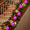 thumbnail image 1 of RKSTN Snowflake Christmas Ball-6Cm6Pc Purple, 1 of 5