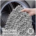 thumbnail image 4 of OEAKAY Soft Chenille Bath Mat Bathroom Rug,Non Slip Absorbent Shower Mats,Washable Shaggy Bathtub Bath Rugs Room Entryway,16"x24",Light Gray, 4 of 7