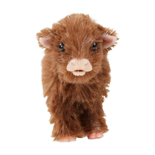 Juguete de peluche de de silicona, juguete suave, animal de peluche, muñeco de toro para niños que acompañan a los niños
