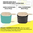 thumbnail image 2 of Exell 5/V150H 6V 150mAh NiMH Button Cell Battery with Tabs, 2 of 5