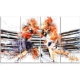 thumbnail image 2 of Design Art Boxe Ronde, 4 Panneaux, 48 Pouces x 28 Pouces, 2 of 2