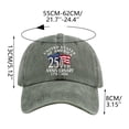 thumbnail image 3 of United States 250th Anniversary Hat, US 250th Anniversary Hat in Army Green, 250th Anniversary USA Hat Baseball Cap, 1776-2026 Patriotic Cap for Independence Day, Adjustable One Size, 3 of 7