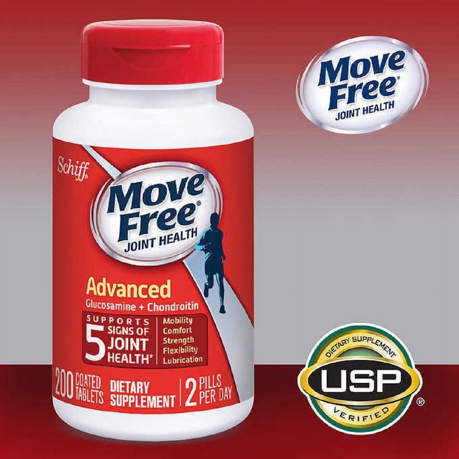 Schiff Move Free Advanced Joint Supplement, 200 Tablets