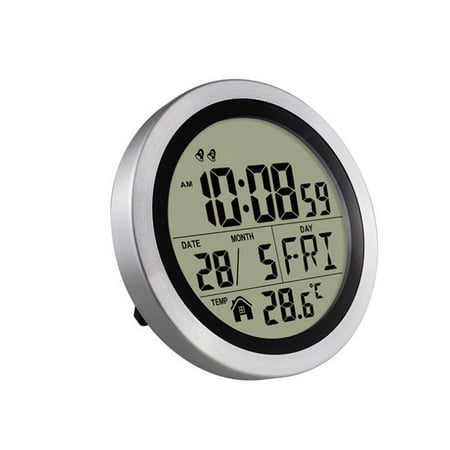 Homena Electronic Wall Clock with Temperature Date and Day Display for Various Rooms