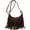 Coffee, variant on Women Fashion Fringe Purse Crossbody Bags Vegan Suede Hippie Tassel Hobo Shoulder Bag Vintage Handbags