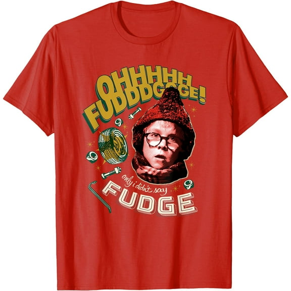 A Christmas Story T-Shirt Men's Ohhhh Fudddge Ralphie Short Sleeve Adult Top