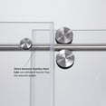 thumbnail image 5 of Vinnova Design Spezia 60" W x 76" H Double Sliding Frameless Shower Door in Brushed Nickel, 5 of 13