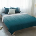 thumbnail image 4 of Blue Ombre Blanket Soft Cozy Warm Throw Blanket for Couch, Plush Fuzzy Flannel Fleece Blankets for Sofa, Contemporary Gradient Abstract Art Bed Blankets Lightweight Gifts for Women, 40"x50", 4 of 9