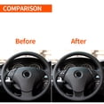 thumbnail image 3 of Frame de volante del automóvil Tapa de ajuste Auto Calcomanía interior Decoración de interiores Parte Regalos Reemplazo para 2004-2010 5 Series E60 Color sólido Inevent VI014517-01, 3 of 6