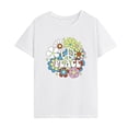thumbnail image 1 of Camiseta de mujer con cuello redondo, ajuste regular, camisetas de verano para caminar, trabajo, viajes L, 1 of 7
