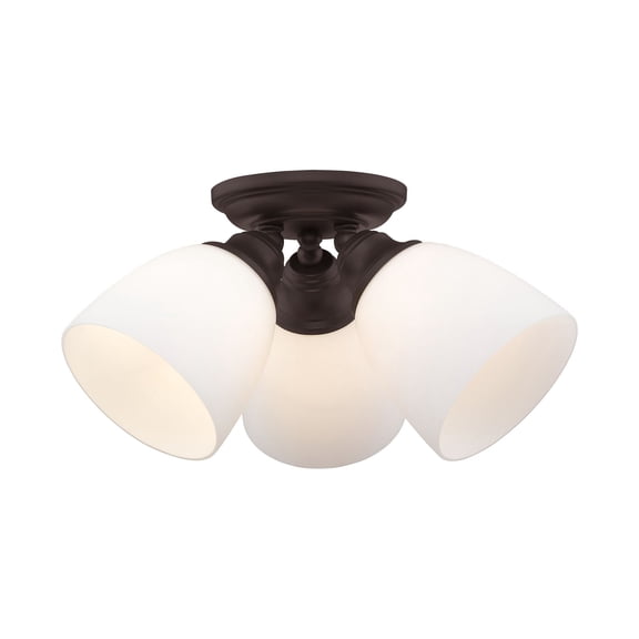 Livex Lighting Somerville Ceiling Mount in Bronze