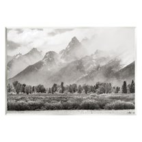 Stupell Industries Foggy Mountain Peaks Landscape Landscape Photography Unframed Art Print Wall Art