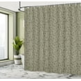thumbnail image 4 of Ambesonne Earthy Shower Curtain, Modern Striped Art on Fawn, 69"Wx75"L, Fawn White, 4 of 4