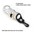 thumbnail image 2 of WIRESTER Neoprene Golf Ball Bag Golf Tees Holder Carrying Storage Case Pouch with Swivel Waist Belt Clip - Golf Sports Doodle Style, 2 of 7