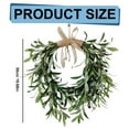 thumbnail image 3 of Xoxingysm Wreath 20” Heart Shaped Artificial Olive Wreath Green Olive Fruit Spring Flower ， Front Door Wedding Arch Window Wall Hanging Farmhouse Garden Decoratio(1Pcs), 1 Olive Wreath, 3 of 9