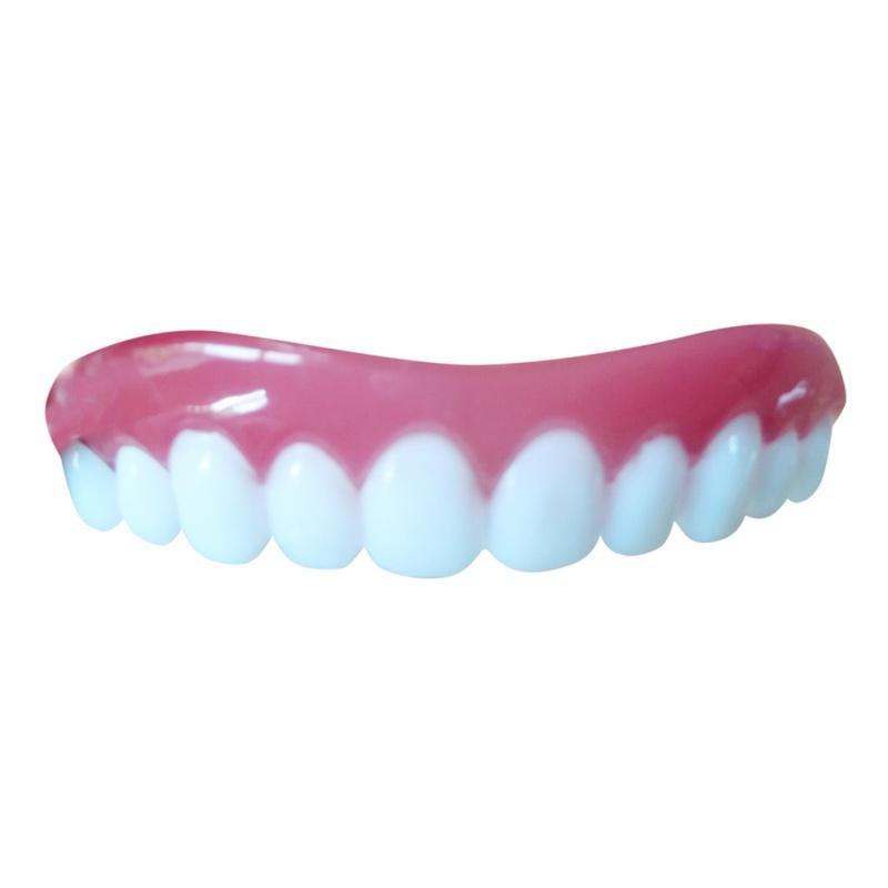 2 Pcs False Fake Instant Cosmetic Silicone Simulation Denture Veneer