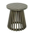 thumbnail image 6 of Homy Casa Outdoor Side Table, Round Patio Table for Garden, Balcony, and Backyard, Gray, 6 of 9