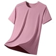 thumbnail image 5 of NIEWTR Mens Workout Shirts Quick Dry Athletic Running T-Shirts Short Sleeve Cooling Moisture Wicking Gym Active Tee Tops（Pink,2XL), 5 of 9