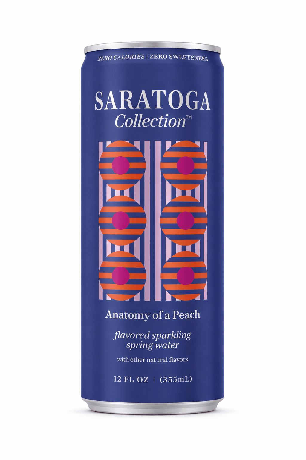(2 pack) Saratoga Collection Sparkling Spring Water 4 Pack Variety, 12 oz Cans
