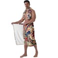thumbnail image 7 of Colevkie Men's 2 Pcs Bath Skirt & Bath Towel Set Soft and Absorbent Adjustable Shower Wrap Towel for Beach Spa Sauna Bathroom Paisley Style, 7 of 7