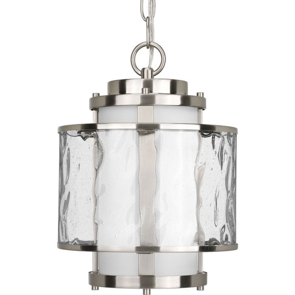 Progress Lighting P5589-09 Bay Court Outdoor Pendant Light Brushed Nickel