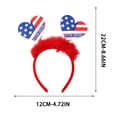 thumbnail image 2 of ZhangC 4th of July Patriotic Headband, Independent Day Red White and Blue Headband Decoration, 250th Anniversary Patriotic Accessories, Gifts for Women, 2 of 6