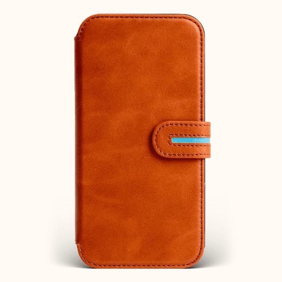 Bluebonnet Funda Trasera de Cuero para Teléfono Móvil para iPhone