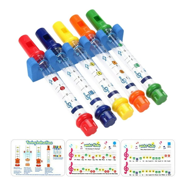 Water Flutes Musical Bath Flutes Colorful Learning Musical Instrument ...