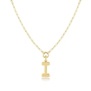 Jewelry Atelier Gold-Filled Initial Necklace for Women – Layered Initial Necklace with A-Z Pendant – 14k Gold-Filled Paperclip Chain– Cute Layered Gold Choker – Gold Jewelry for Women