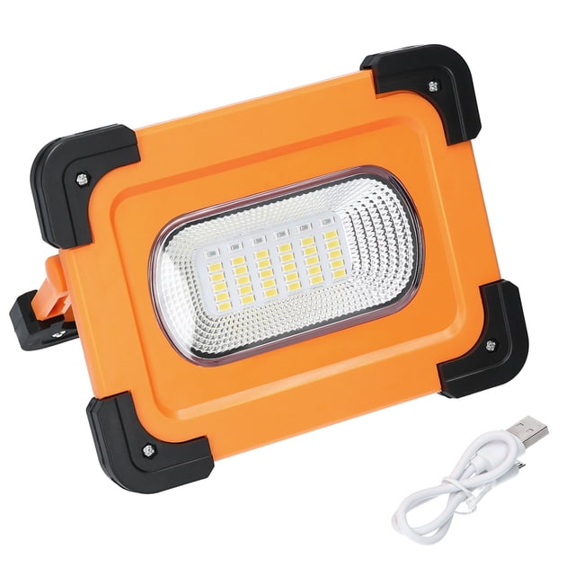 Projecteur Solaire portable à LED 4 modes d'Éclairage Fonction d'Adsorption Magnétique Forte 30-70 Mètres Carrés Zone d'Éclairage Fonction de Puissance mobile 30/60LED Rouge, Bleu et Lumière Blanche Clignotante