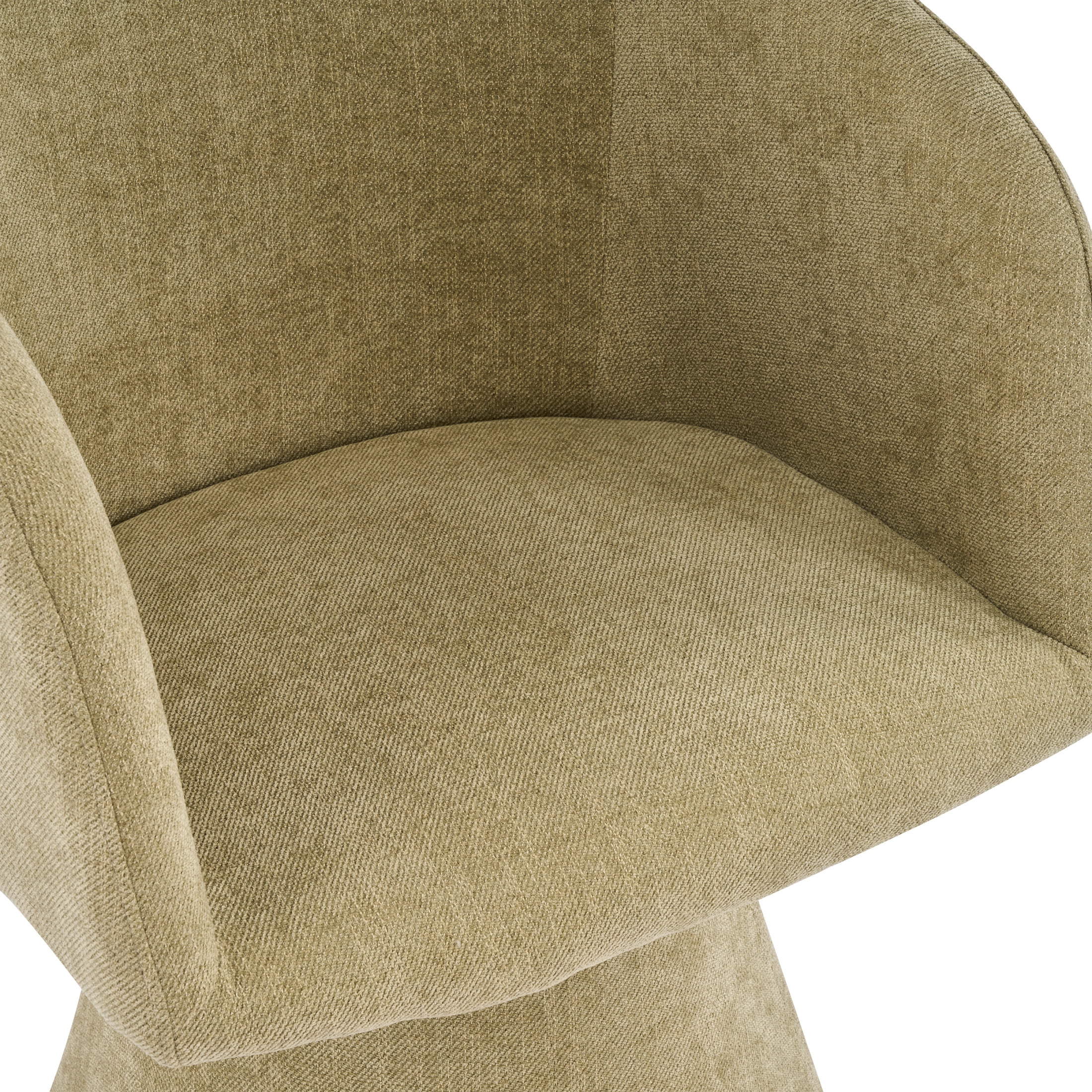 Christopher Knight Home 7-Piece Modern Dining Set, Table with Swivel Upholstered Chairs, Natural+Light Green
