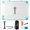 White, Blue, Green, variant on Outsunny 8' x 6' Water Inflatable Floating Dock with Air Pump, Blue&Green
