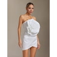 thumbnail image 4 of Vestido Bellabarnetten Tannen Flower Mini sin tirantes, 4 of 6