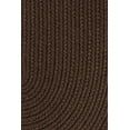 thumbnail image 2 of Indoor/Outdoor Solid Brown Area Rug, Braided Textured Design, 2Ft. X 3Ft. Oval Reversible Carpet, 2 of 2